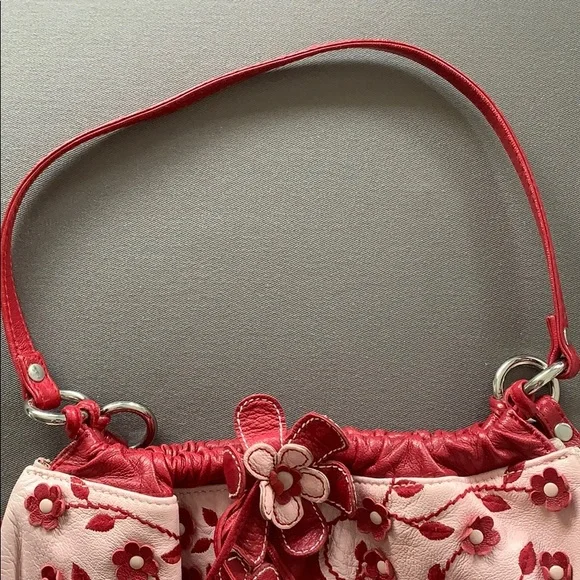Isabella Fiore Red and Pink Floral Bag - Picture 2 of 11